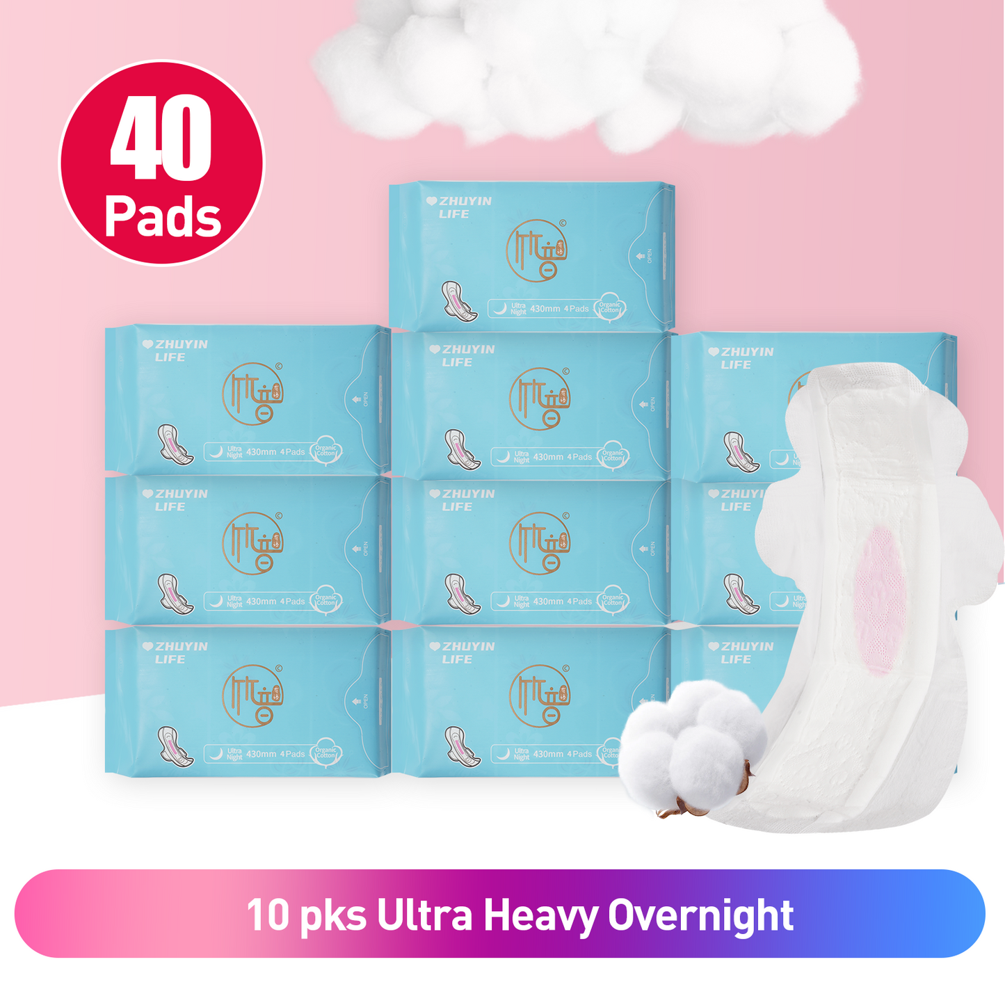 10Packs Zhuyin Menstrual Super Magic Absorptive Pads Qwency's Recommendation