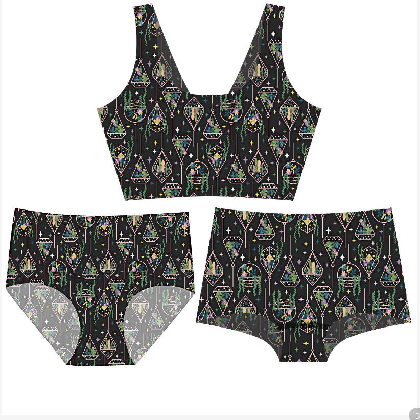 3pcs Matching Sets 1 bra +1 brief+ 1 boyshorts XL/2XL/3XL/4XL withWomen's Bras Brief Boyshorts Panties 3 pieces in 1 Set Womenswear Everyday Fit