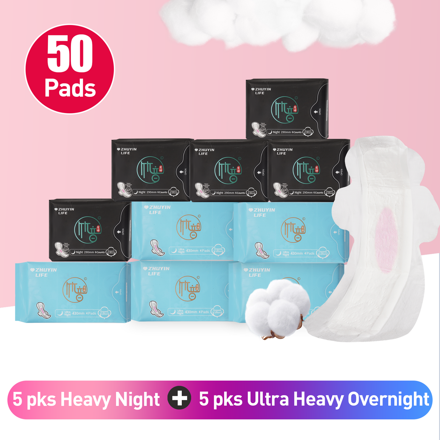 10Packs Zhuyin Menstrual Super Magic Absorptive Pads Qwency's Recommendation