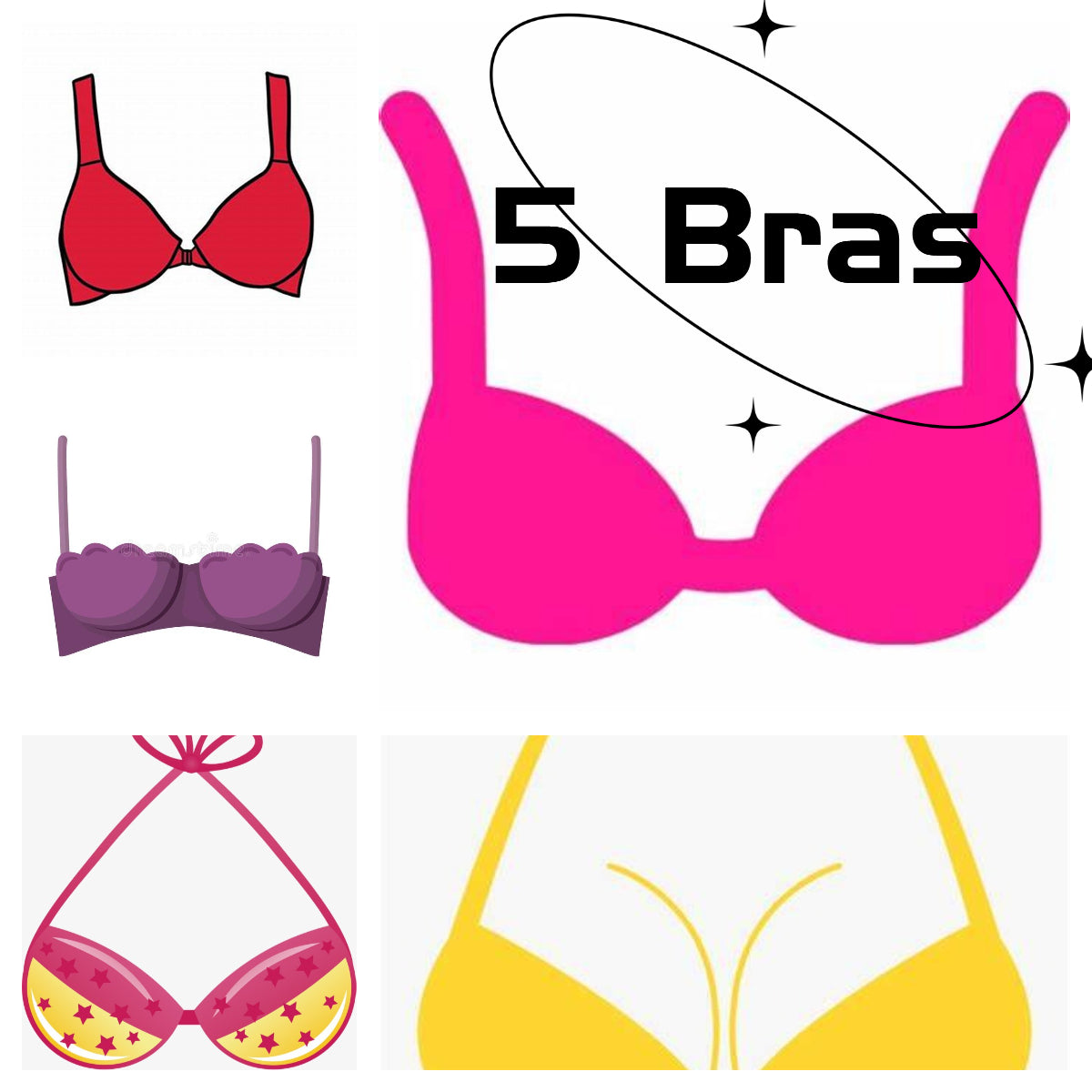 【6 Bras】Each Bundle Bras LIVE Packing with Qwency