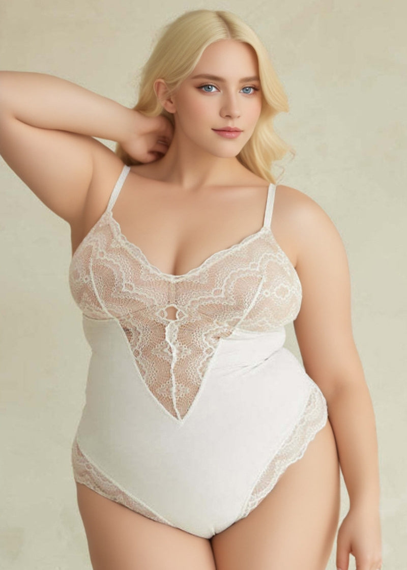 【Plus Size】Sexy Lingeries Back Lace Bodysuits