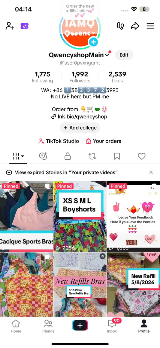 【Qwency's TIKTOK LIVE】 Women 15pcs Variety Panties / Bras Bundles- Free Ship/True to Size XS-4XL /Random Select/ Nice Brands Mix