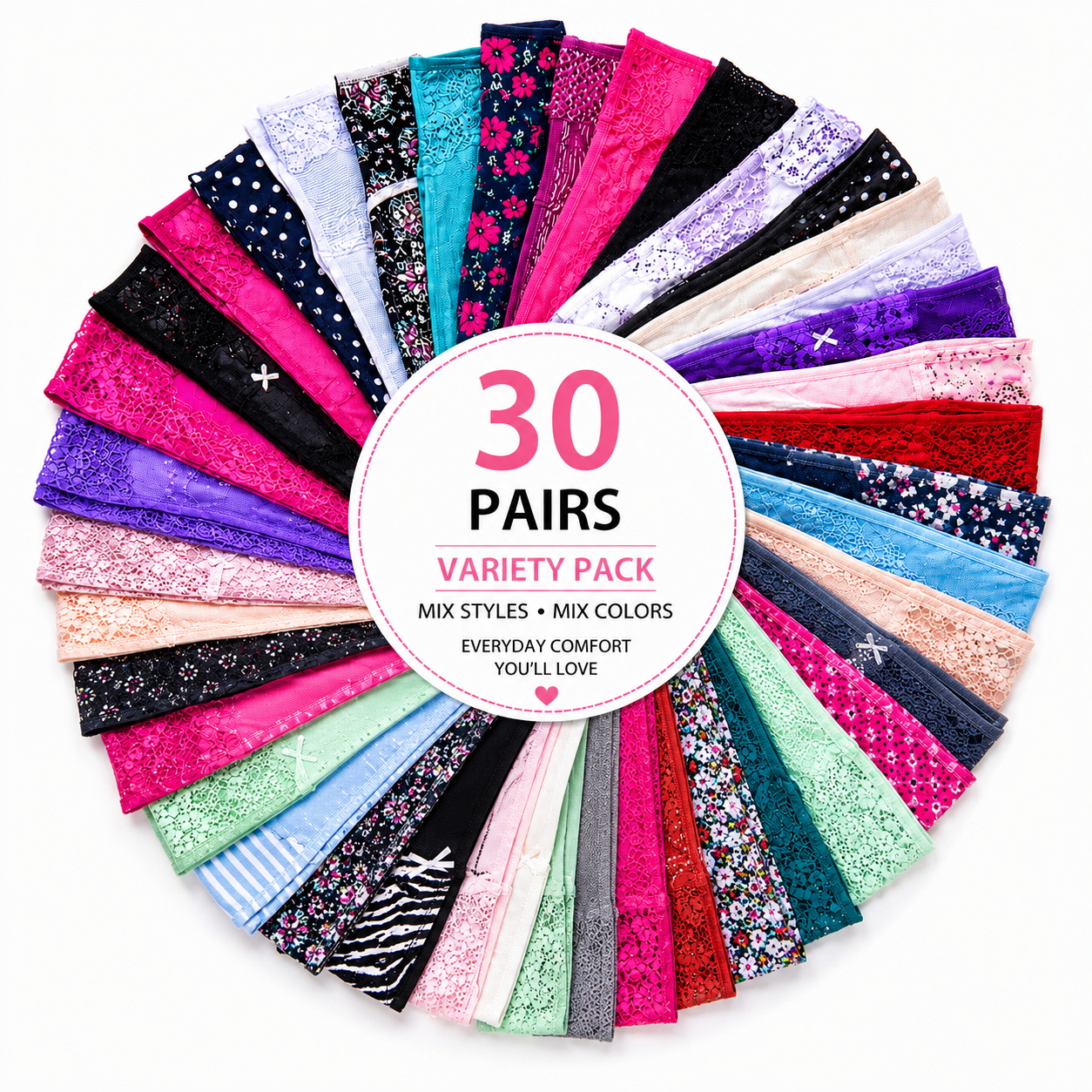 【Qwency's TIKTOK LIVE】 Women 15pcs Variety Panties / Bras Bundles- Free Ship/True to Size XS-4XL /Random Select/ Nice Brands Mix