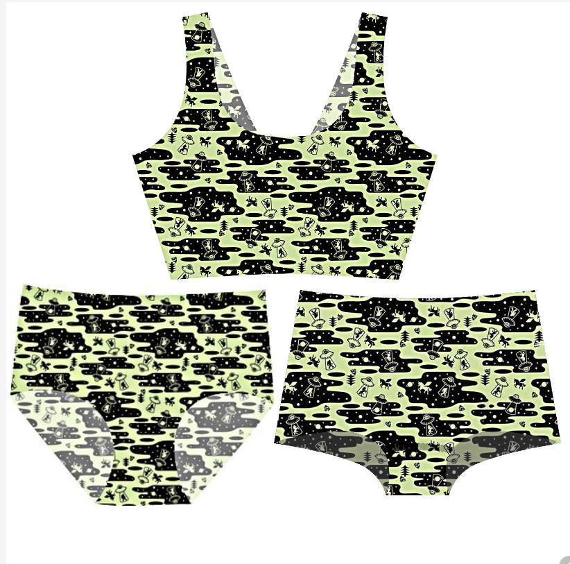 3pcs Matching Sets 1 bra +1 brief+ 1 boyshorts XL/2XL/3XL/4XL withWomen's Bras Brief Boyshorts Panties 3 pieces in 1 Set Womenswear Everyday Fit