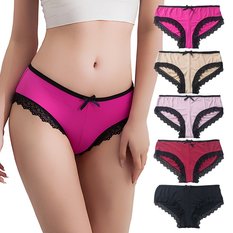 【Size S-XL】5pcs Silky Underwear