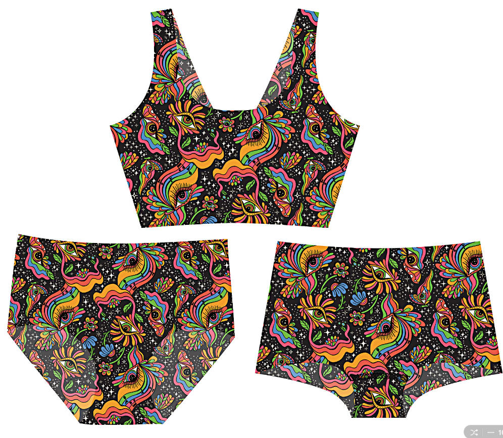 3pcs Matching Sets 1 bra +1 brief+ 1 boyshorts XL/2XL/3XL/4XL withWomen's Bras Brief Boyshorts Panties 3 pieces in 1 Set Womenswear Everyday Fit